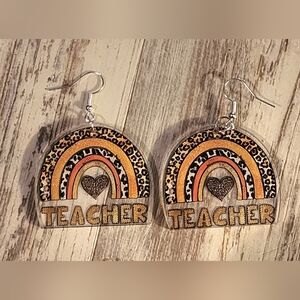 Teacher Acrylic Drop Earrings